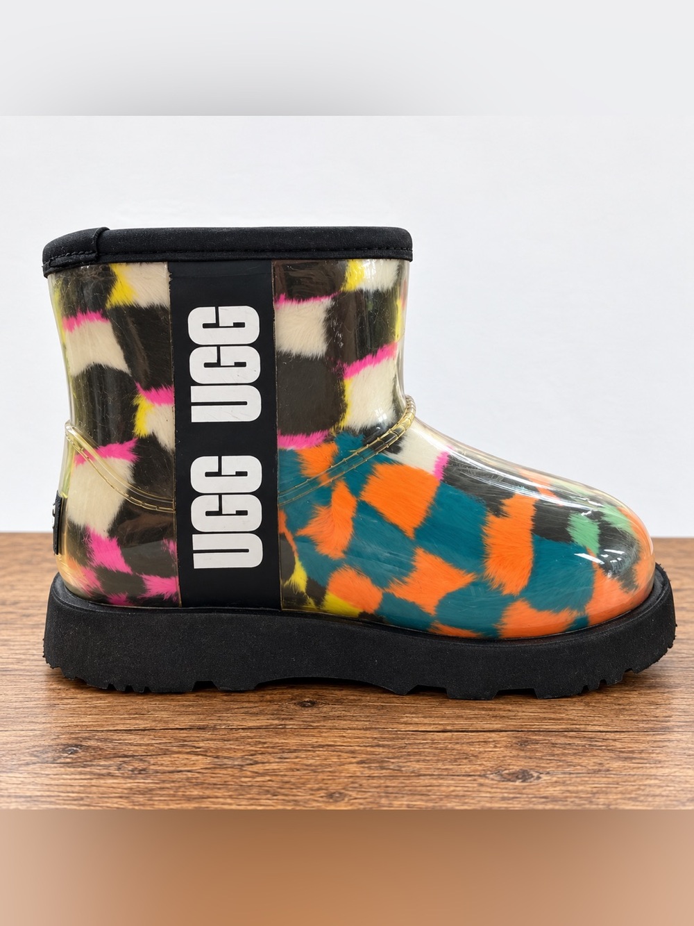 UGG Classic Clear Mini Check Multicolor Waterproof Boots Little Kids 10